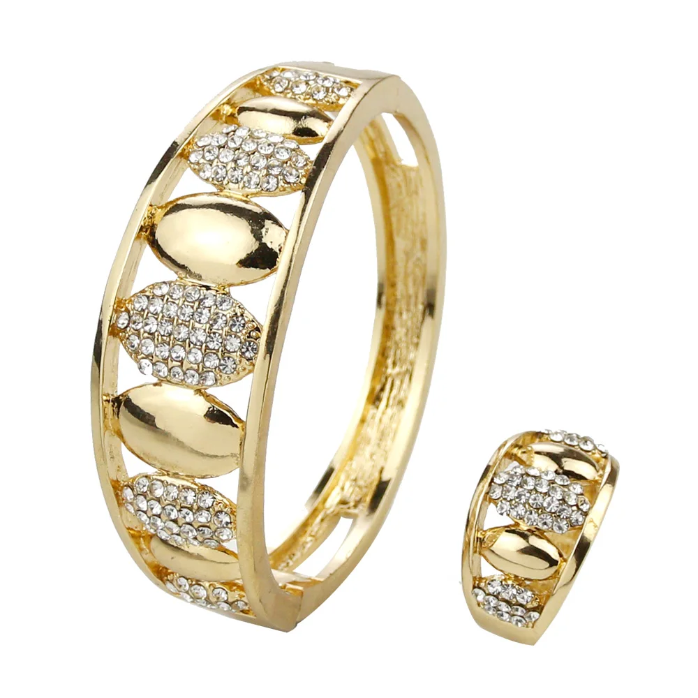 Sunspicems золотой цвет Африка Марокко Круглый Стиль Bijoux кристалл Браслет-манжета