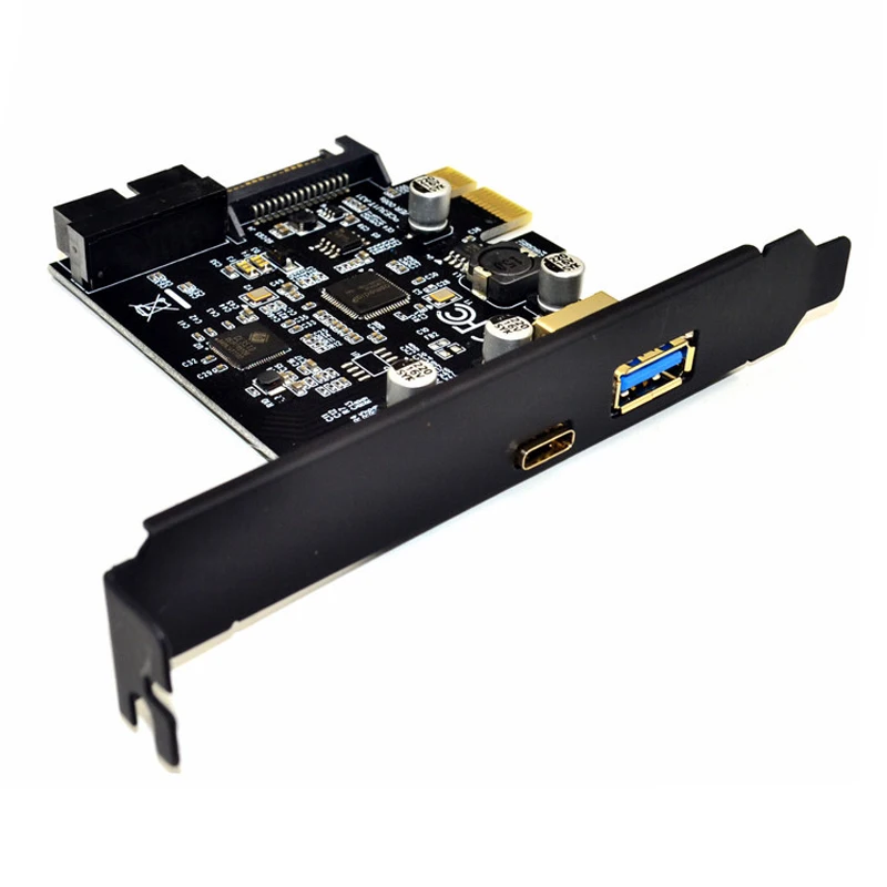 Cartão de Expansão Usb 3.1 Usb c Pci Express com Capa de Perfil Baixo Pci-e para Usb 3.1 Gen 1 Cartões para acréscimos - Imagem 2