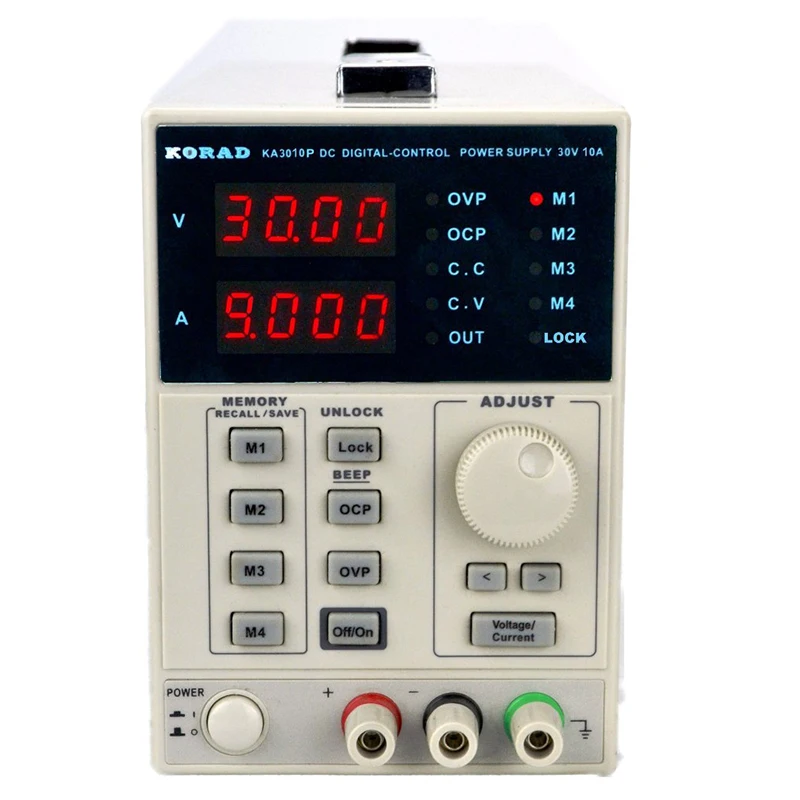 

DC Power Supply KA3010P 0-30V 0-10A Programmable Power Supply