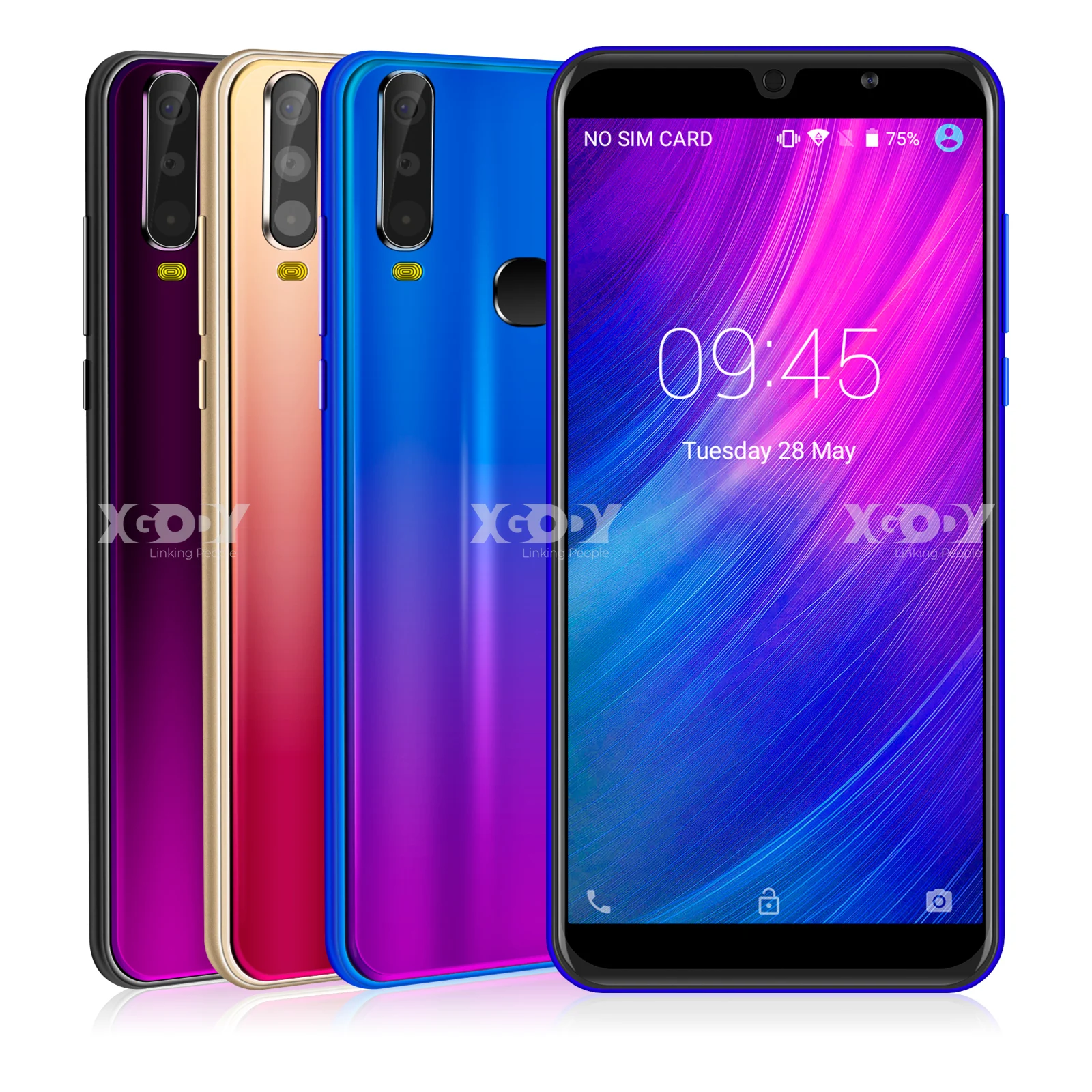 XGODY A70 3G Смартфон Android 8 1 6 &quot18:9 полный Экран ГБ телефоны MTK6580 4 ядра двойной 5MP