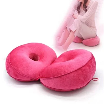 

Dual Comfort Orthopedic Cushion Pelvis Pillow Lift Hips Up Seat Cushion Multifunction for Pressure Relief Velvet Cushion