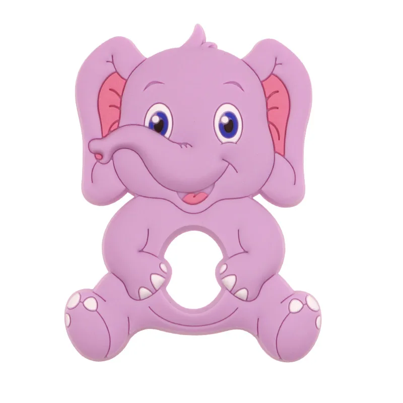 Kovict 1pc Cartoon Colorful Animal Baby Silicone Teether Rodent BPA Food Free Silicone Teeth Nursing Pacifier Clip Bead baby teething items in 3 months Baby Teething Items