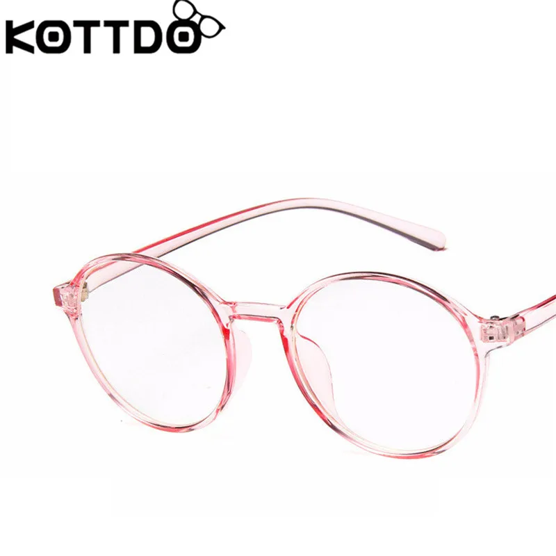 KOTTDO, новинка, Ретро стиль, круглые прозрачные очки, оправа, модные, с близорукостью, студенческие, литературные очки, оправы для очков для женщин