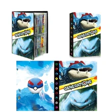 Porta tarjetas de Pokémon para niños, libro de cartas de juego de batalla de 240 piezas, Colección genial, carpeta, lista Top Loaded, juguetes, regalos para niños
