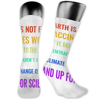 

We've Been To The Moon! Chemtrails Aren't A Thing! Climate Change Is Real! Stand Up For Science! Classic socks