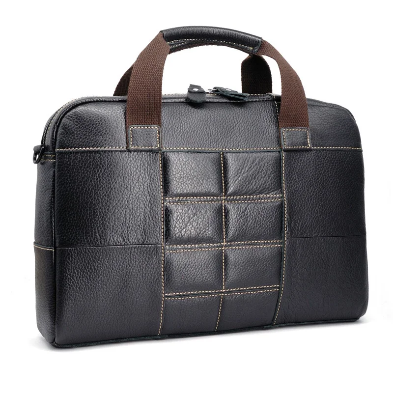 Портфель из натуральной кожи мужские сумки через плечо высококачественные