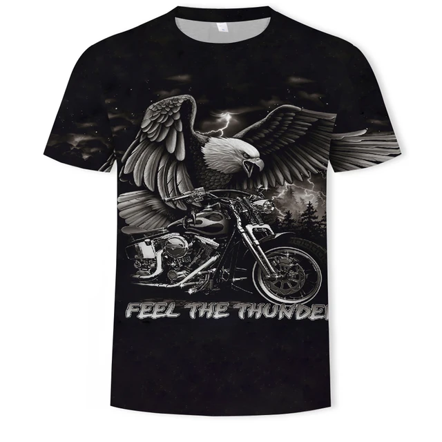 2021 Summer Fashion New Wings Flying Eagle 3D Printed Pattern Men's Trend Short Sleeve Casual T-shirt Top T2354