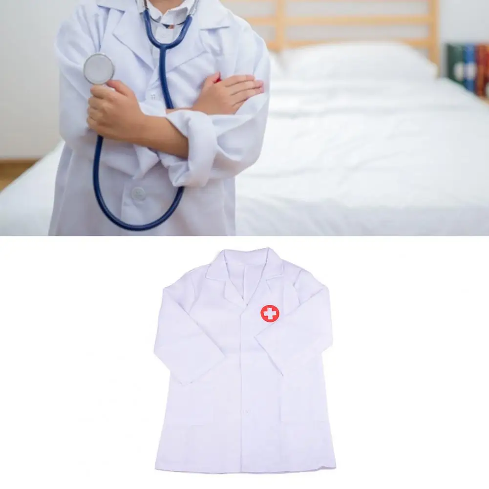 Long Sleeve Doctor Nurse Cosplay Uniform Hat Costume Kids Pretend Play Toy Set Kids Educational Toys for Children Gifts