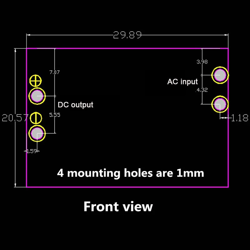 AC-DC точность 5V 700mA(3,5 W) Изоляция рубильник трансформаторный блок питания ACDC понижающий модуль 220 поворот 5V для arduino