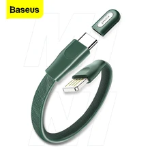Baseus USB Tipo C Braccialetto Cavo Esterno Portatile USB Rapido 5A Tipo-C Cavo di Dati del Caricatore di Ricarica Veloce USB C Cavi Cavo di Filo