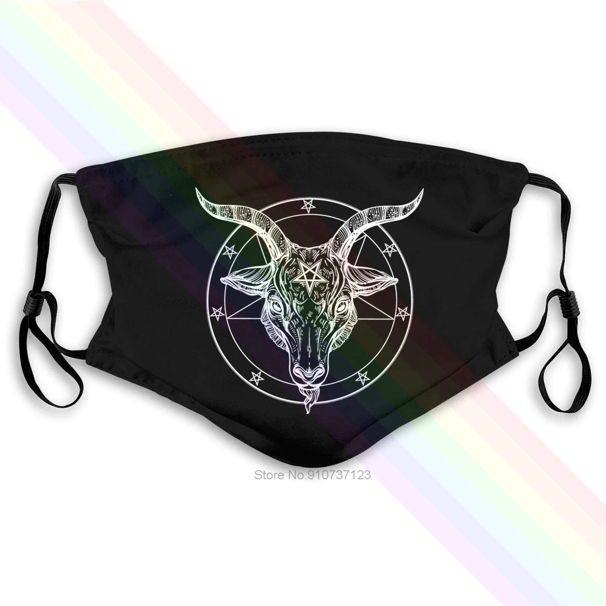 Новинка моющаяся многоразовая маска BAPHOMET в виде пентаграммы сатанической