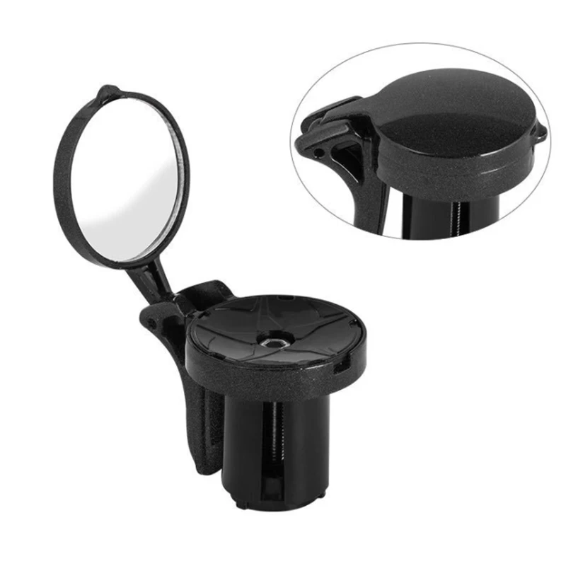 Mini Adjustable Bike Rearview Mirror road Bicycle Handlebar Flexible Safe Rearview Rear View Mirror 360 Degrees Rotate Cycling afbeelding