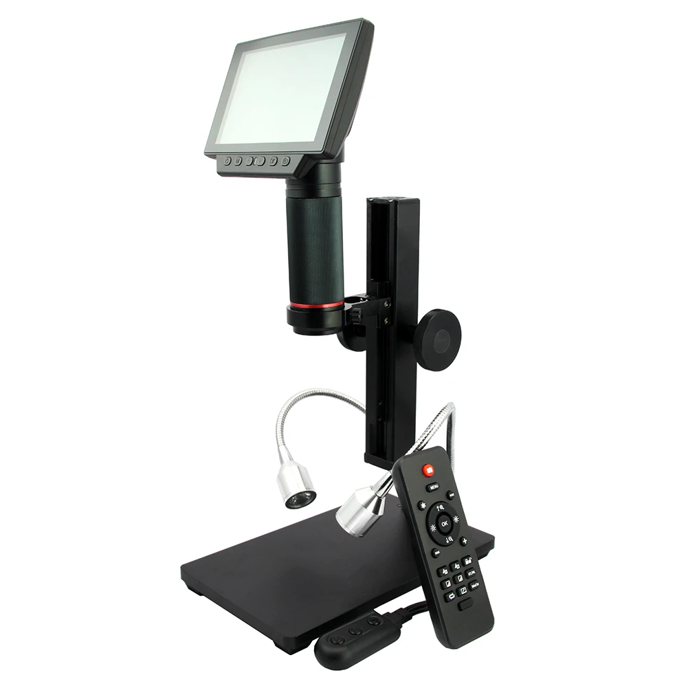 Цифровой USB/HDMI/AV микроскоп ADSM302 5 дюймов встроенный дисплей высокое расстояние объекта THT инструмент SMD измерительное программное обеспечение