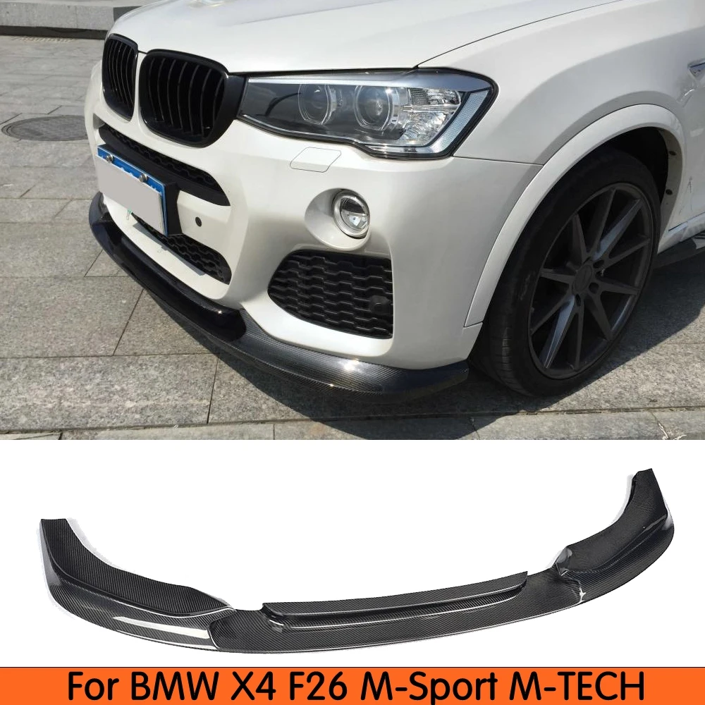 

Carbon Fiber Front Bumper Spoiler Lip For BMW X4 F26 M-Sport M-TECH 14+