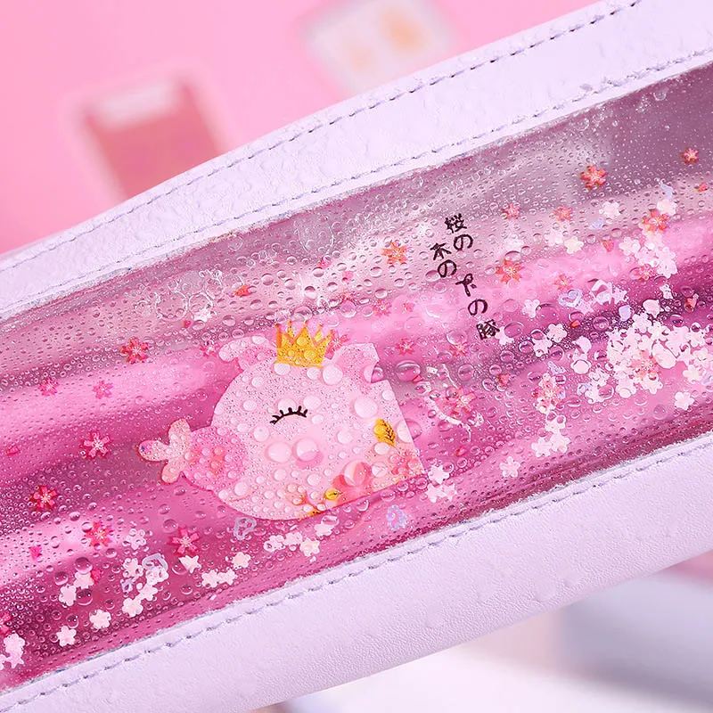 1 шт. кавайный чехол для карандаша Русалочки свиньи зыбучие пески масло ПВХ