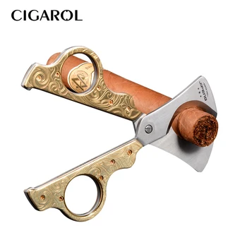 

CIGAROL Stainless Steel Humidor Knife Smoking Tools Sharp Classic Cigar Cutter Portable Cigar Scissor