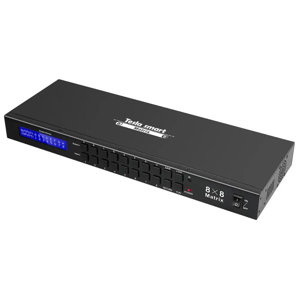 DHL Tesla Smart 4K2K High Quality HDMI Matrix 8x8 с RS232/LAN 2 шт. 1U Ultra HD 4 к Full HD 1080 P 3D