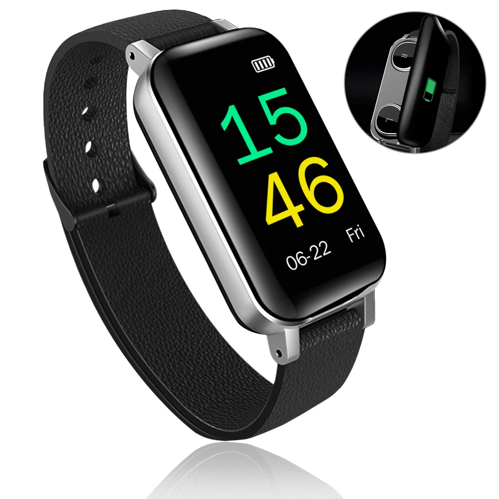 

Bicycle Computer Smart Watch Fitness Tracker Watch IP67 Smart Bracelet with Ergonomic Earphones For Women Men