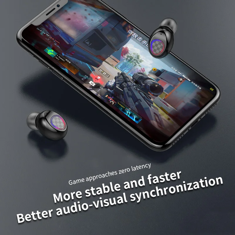 Earphone Bluetooth Wireless Earphones Earbuds Gaming Headset Hands Free Headphone Sports Earpieces Phone Headphones For iPhone