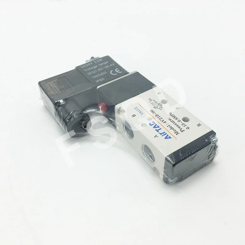 4V210-08 DC12V DC24V AC220V AC110V 1/" 5 способ 2 Позиции Airtac Электрический электромагнитный клапан 4V200 серии регулирующий клапан - Цвет: 4V210-08 24VDC