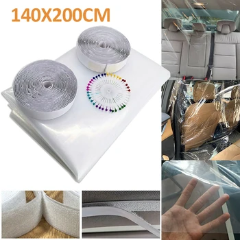 

Taxi Divider Film Car Partition Transparent Plastic Protective Cover Driver Cab Isolation Anti-Droplet Protective Film Interior