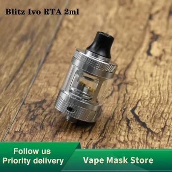 

Original Blitz Ivo RTA Tank 2ml Capacity Single Coil MTL Atomizer E-cig Vape Tank with 4 Replaceable AFC Elements Vs Zeus X