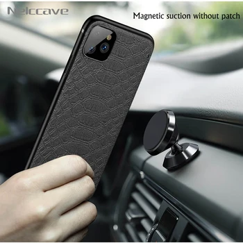 

50Pcs Magnetic Crocodile Texture Leather Case For iPhone 11 Pro XS Max XR X 8 7 6 Plus SE 2020 Funda Protect Ultra Thin Cover