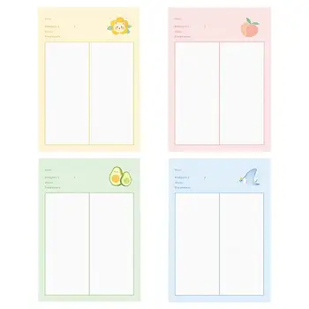 

4Pcs Note Paper Students Scrapbook Message Note Paper Students Stationery Scrapbook Paper for Home Study Students