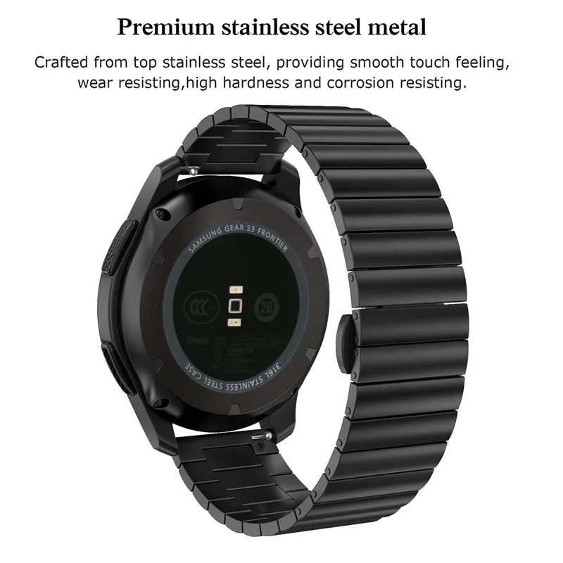 Watch Band for Huawei watch GT2 46MM smart watch Strap For GT 42mm stainless steel butterfly buckle Loop 22mm replacement strap