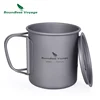 Boundless Voyage Titanium Pot Titanium Cup Mug with Folding Handle Outdoor Camping Hiking Picnic Tableware 300 ml 600 ml 1250 ml ► Photo 1/6