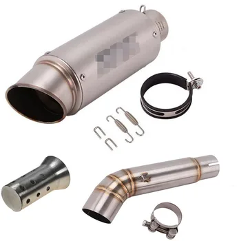 

For Hornet CB600F CB 600F 2007- 2013 Exhaust Muffler And Middle Link Pipe Escape Motorcycle Exhaust Slip-on