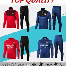 Для взрослых Feyenoord футбольные майки тренировочный костюм куртка Voetbalshirt 19 20 Feyenoord с длинным рукавом для бега футбольный костюм рубашка
