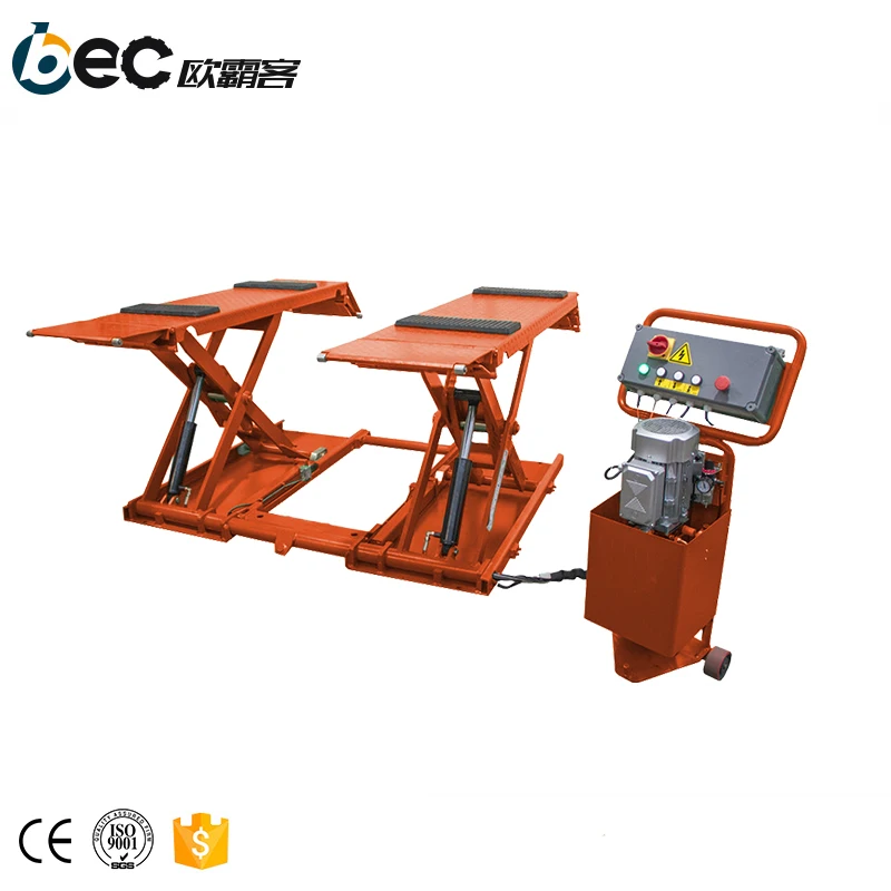OBC MS3500 CE approved mid rise car lift/double scissor car lift/auto