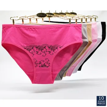 

Alyowangyina 10 pcs/lot 2XL/10XL/4XL new ladies underwear Women's panties Large size plus size cotton Mummy pants 89312