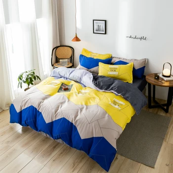 

Nordic style bedding set cute duvet cover pillowcase bed sheet sets bed linen for adult queen king size 220x240