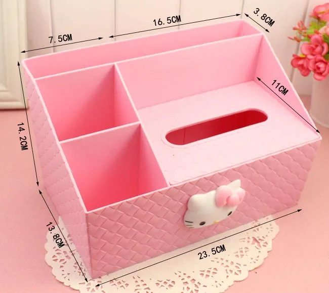 Милый креативный розовый KittyCat VrsatileTissue Holder CoffeeTable пульт дистанционного управления StorageBox NapkinTray салфетки для кухни бумажный держатель
