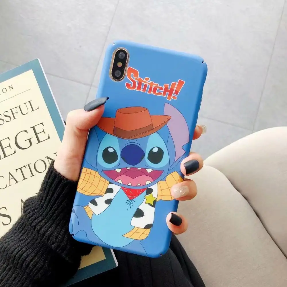 

Case For Huawei P20 Lite P20 Pro Nova 3 i Honor 9 10 Nova 4 Honor 8X Cute Cartoon Stitch Hard PC Back Cover