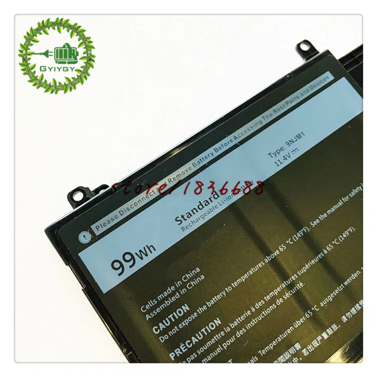 GYIYGY 9NJM1 Батарея для Dell Alienware 17 R4 ALW17C-D1748 ALW17C-D1758 HF250 серии 11,4 V 99Wh
