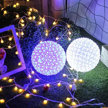 

Fairy Light LED Nightlight Crystal Ball Durable Super Bright Romantic 50LED Battery Operated Landscape Lamp Garden Outdoor Yard