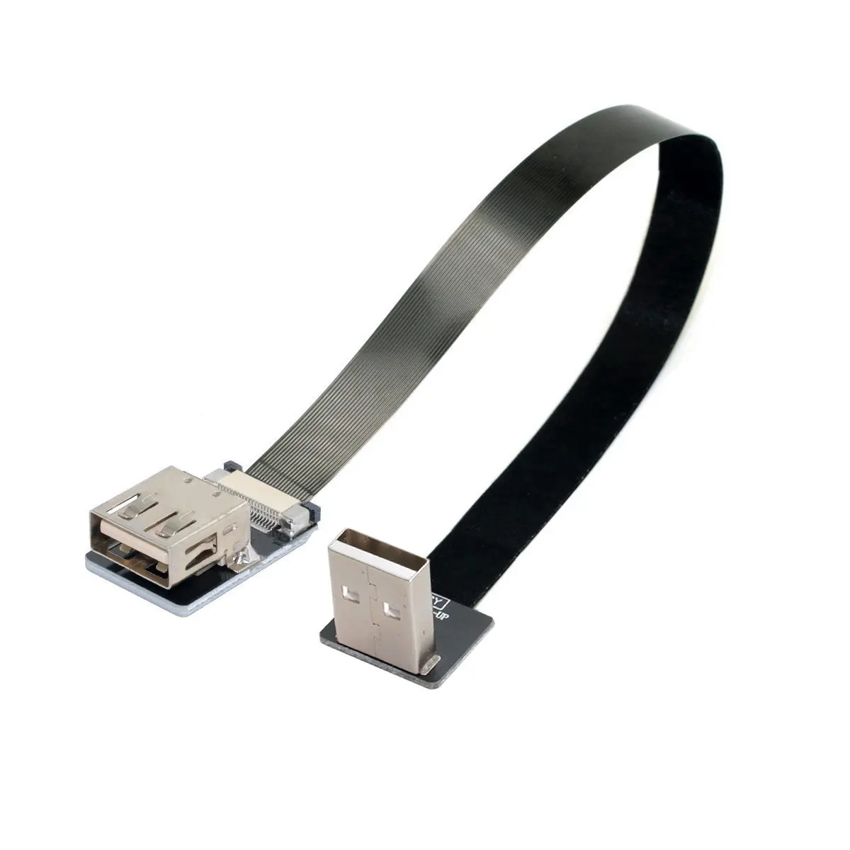 

NGYY Up angle USB 2,0 Type-A штекер-гнездо плоский тонкий кабель FPC для FPV, диска, сканера и принтера