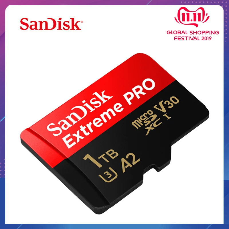 SanDisk Extreme PRO microsd 1 ТБ UHS-I карта памяти класс 10 картао де Мемория U3 A2 V30 tf флэш-карта |