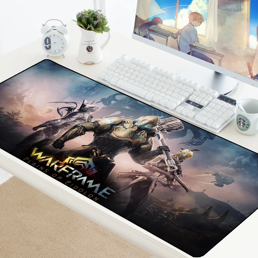 Warframe Mousepad Gaming Mouse Pad big Gamer Mat Boy Gift Game Computer Desk Padmouse Desktop Acces