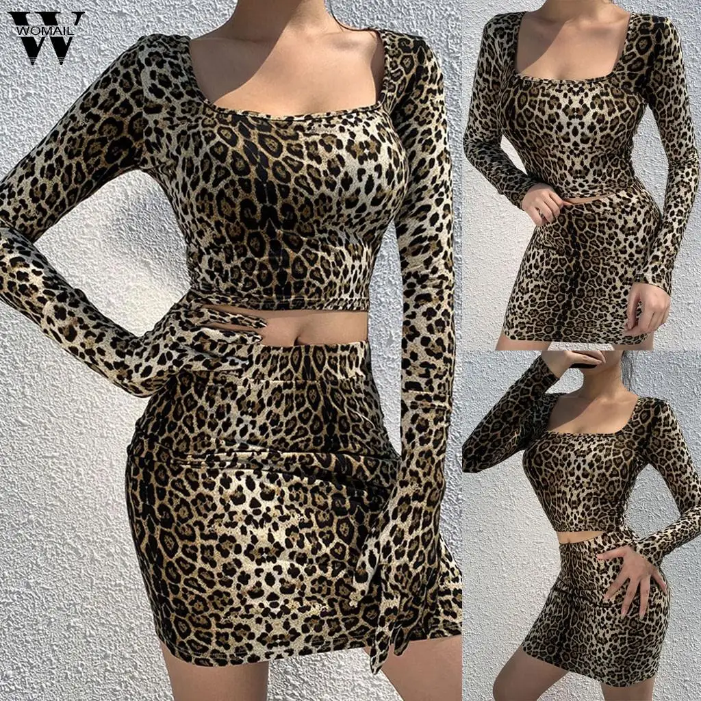 pieces leopard dress