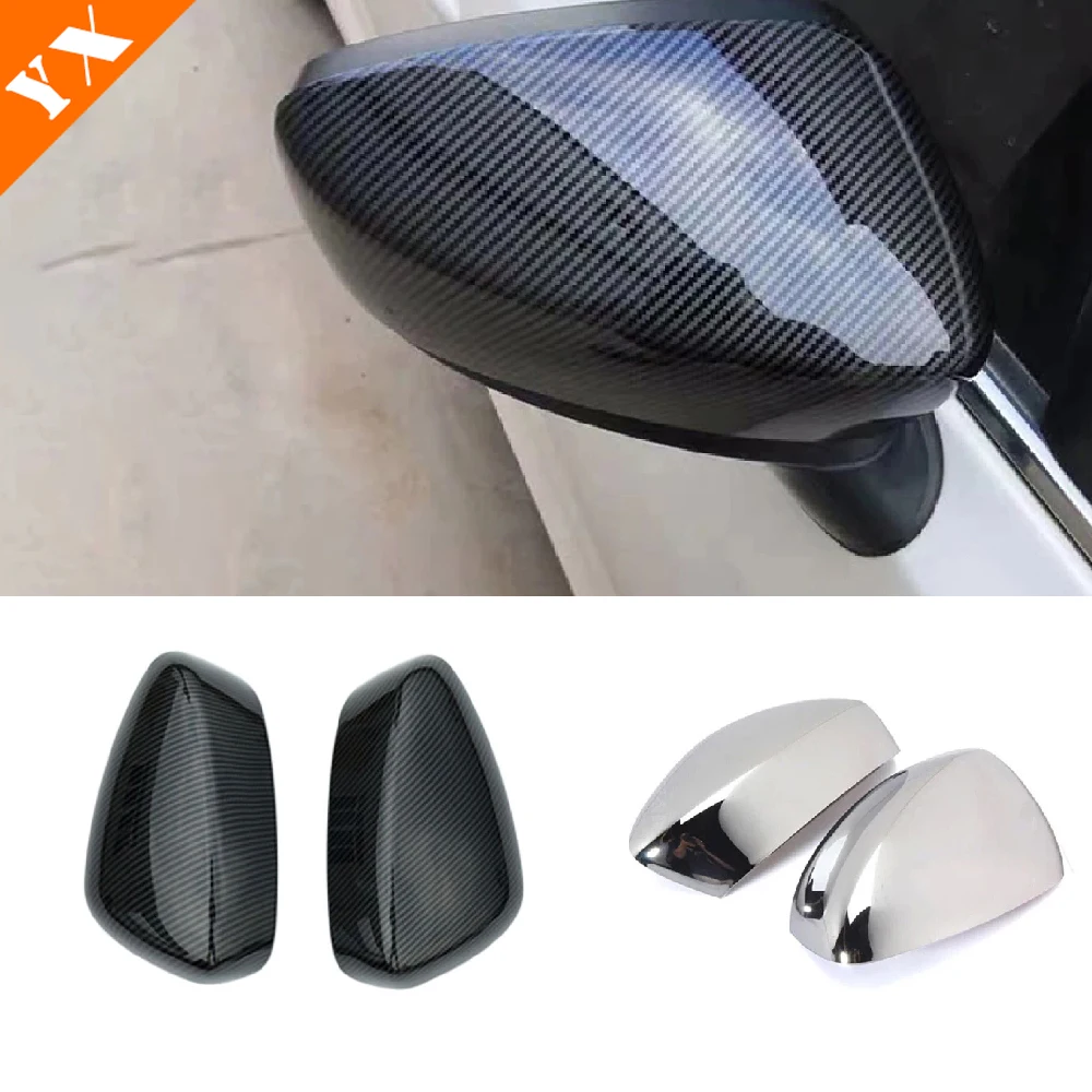 

ABS Chrome Carbon Trim For Mazda CX-5 CX5 2012 2013 2014 Car Side Door Rearview Turning Mirror Cover Decor Accessories Styling