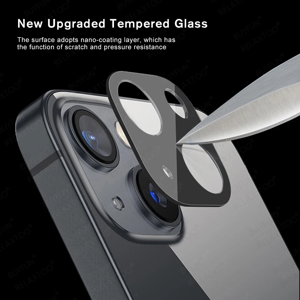 t mobile screen protector 3D Curved colorful integrated tempered camera lens glass for iphone 13 mini phone body color lens protector iphone13 mobile screen guard