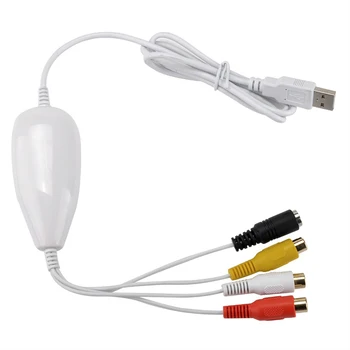 

USB Video Capture Card Device Video Converter Recorder Convert EasyCap Analog Video Audio to Digital for Windows 7 8 10 OS