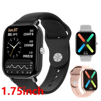

NEW Men Women Smart Watch Bluetooth Call Heart Rate Monitor Tracker Fitness 1.75 HD Dial ECG Blood Pressure Blood Oxygen Monitor