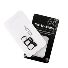 3 PCS Micro Standard SIM Karte Adapter 1 PC SIM Karte Entfernen Pin Ultradünne PC Material Handy Zubehör Set für iphone 7 8(China)