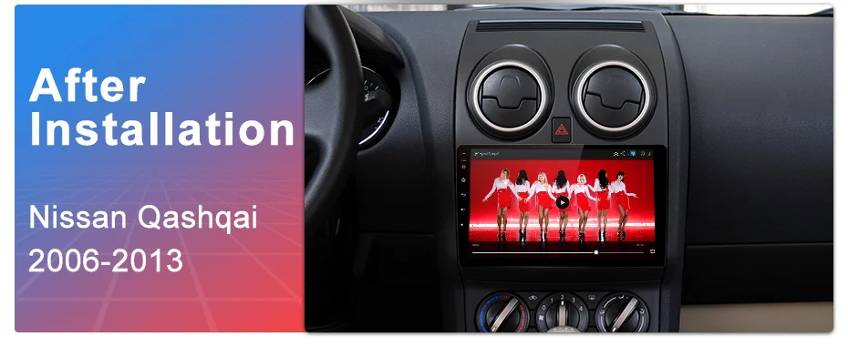 Junsun 2G+ 32G Android 9,0 для Nissan Qashqai J10 2006-2009 2011-2013 авто 2 din автомагнитола стерео плеер Bluetooth gps навигация