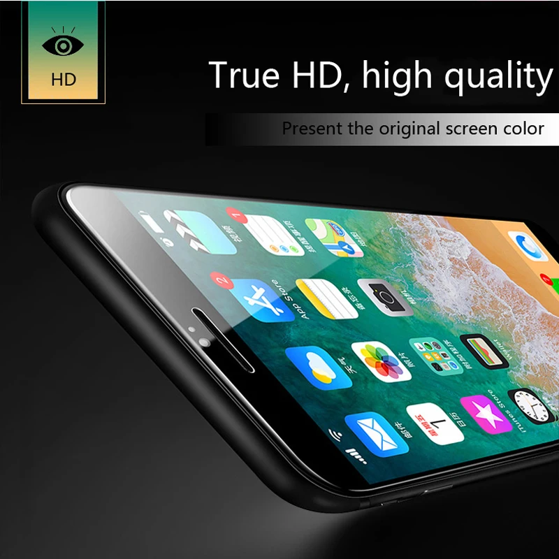 20D закаленное стекло с закругленными краями для iphone 7 8 X XS Max XR 7 Plus полное покрытие протектор экрана на iphone 6 6S 8 Plus стекло